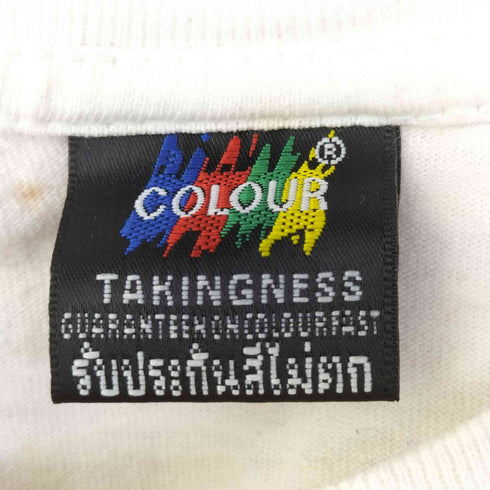 COLOUR 象 ラメプリント S/S クルーネック Tシャツ メンズ import:L