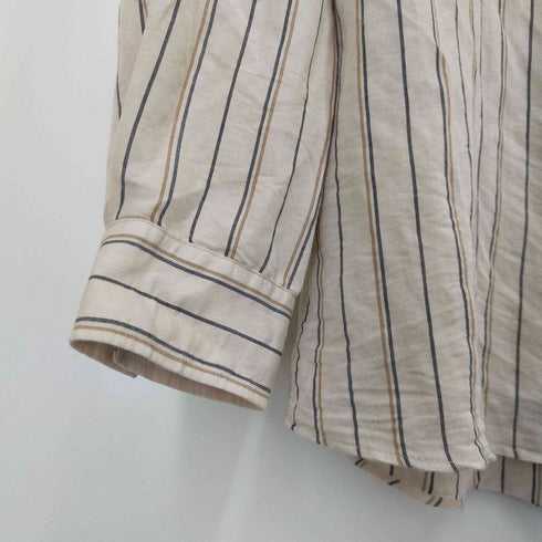 ザラ ZARA Cutie Chaos レーヨン混 ストライプ ロングスリーブシャツ メンズ import:S