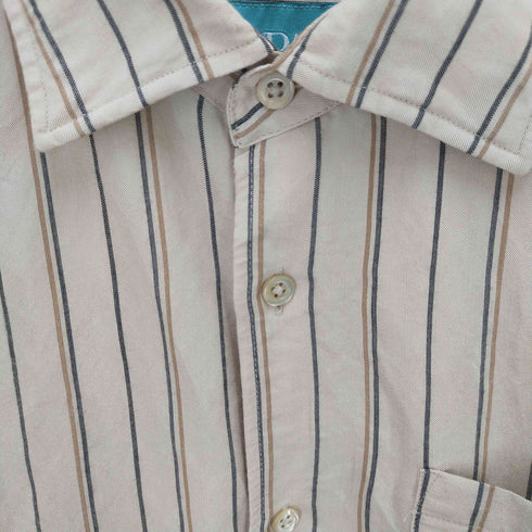 ザラ ZARA Cutie Chaos レーヨン混 ストライプ ロングスリーブシャツ メンズ import:S