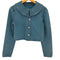 ザラ ZARA CROP DENIM JACKET 丸襟 クロップド デニムジャケット レディース import:XS