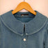 ザラ ZARA CROP DENIM JACKET 丸襟 クロップド デニムジャケット レディース import:XS