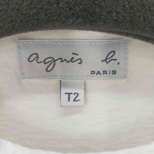 アニエスベー agnes b. PARIS ロゴプリント Tシャツ レディース T2