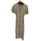 ザラ ZARA BUTTONED MIDI DRESS SAND レディース import:S