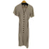 ザラ ZARA BUTTONED MIDI DRESS SAND レディース import:S