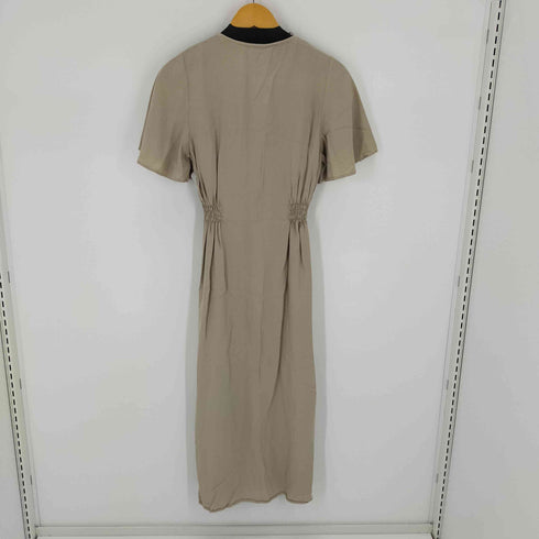 ザラ ZARA BUTTONED MIDI DRESS SAND レディース import:S