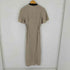 ザラ ZARA BUTTONED MIDI DRESS SAND レディース import:S