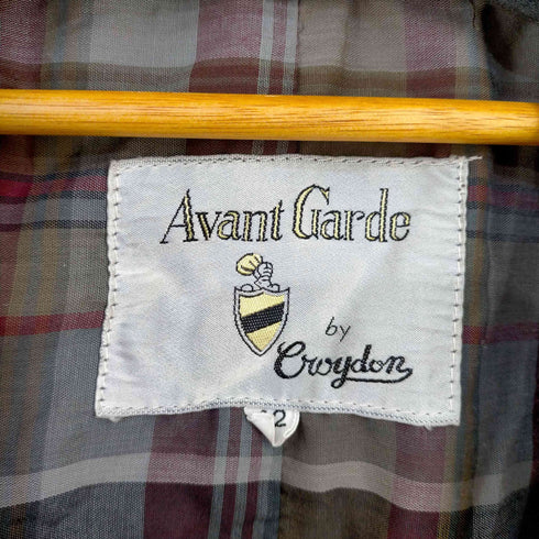 Avant Garde by Croydon 裏地チェック ステンカラーコート メンズ 42