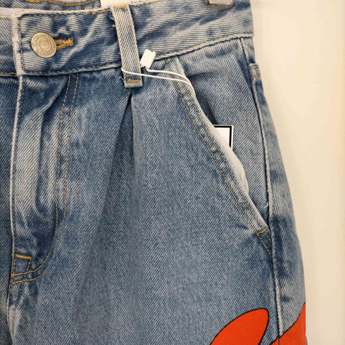 ベルシュカ BERSHKA The Powerpuff Girls イージーデニムパンツ バルーンパンツ レディース 34
