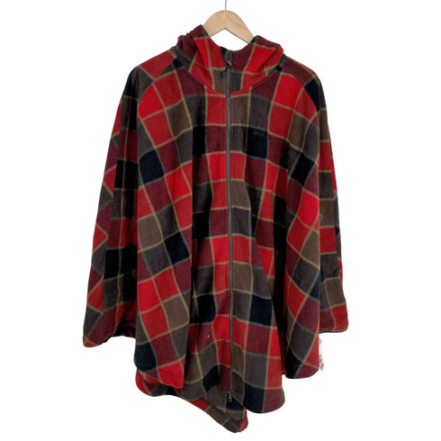 コロンビア Columbia チェック フリースポンチョ メンズ import:L