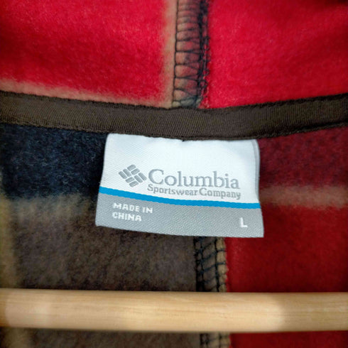 コロンビア Columbia チェック フリースポンチョ メンズ import:L