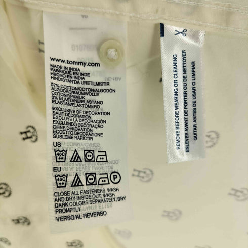 トミーヒルフィガー TOMMY HILFIGER STRETCH EXTENSIBLE 総柄 レギュラーカラー L/S シャツ メンズ import:XXL