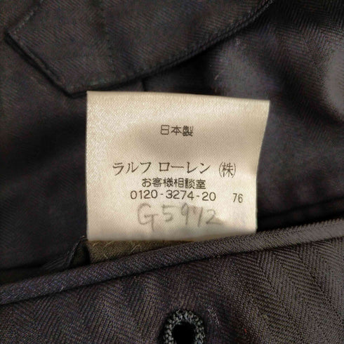 ポロラルフローレン POLO RALPH LAUREN サイドアジャスター ヘリンボーン ウールスラックス メンズ