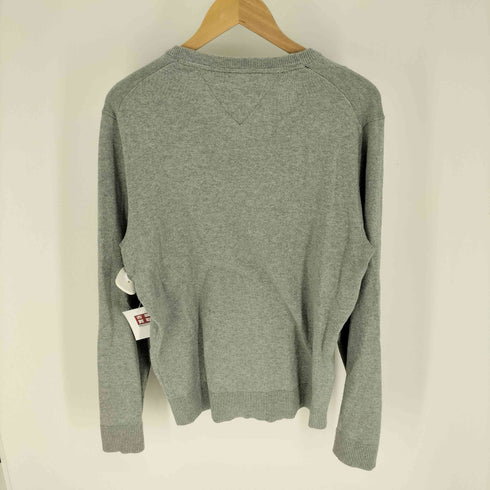 トミーヒルフィガー TOMMY HILFIGER PIMA COTTON CASHMERE ロゴ刺繍 Vネック ニット メンズ import:M