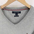 トミーヒルフィガー TOMMY HILFIGER PIMA COTTON CASHMERE ロゴ刺繍 Vネック ニット メンズ import:M