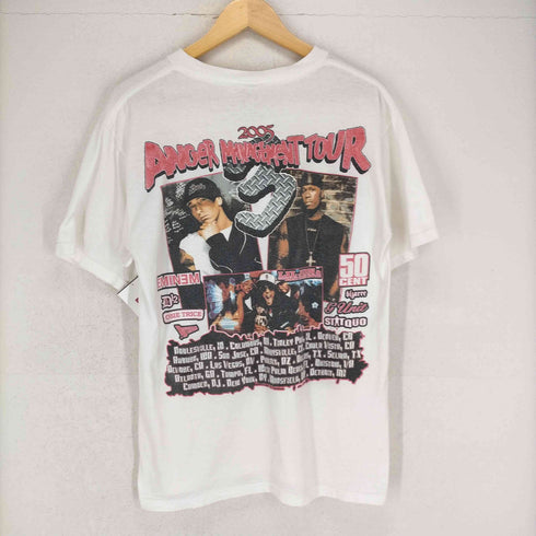 アンビル Anvil Eminem 50 Cent Anger Management Tour 両面プリントクルーネックツアーTシャツ メンズ JPN:M
