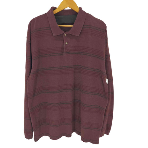 CHERESKIN 00S ボーダー L/S ポロシャツ メンズ JPN:XL