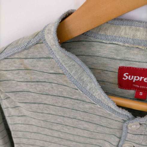 シュプリーム Supreme Pique Henley L/S Tee メンズ import:S