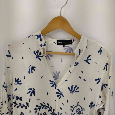 ザラ ZARA PRINTED MINI DRESS プリントスキッパーワンピース レディース import:S