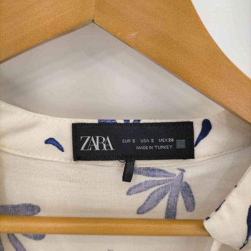 ザラ ZARA PRINTED MINI DRESS プリントスキッパーワンピース レディース import:S