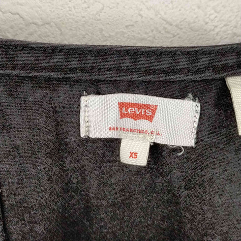 リーバイス Levis フロントボタン ブラックデニム ノースリーブワンピース Sienna Book 2 Dress Wanita レディース JPN:XS