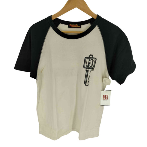 ヒステリックグラマー HYSTERIC GLAMOUR 00S 両面プリント ラグランスリーブ S/S Tシャツ レディース FREE