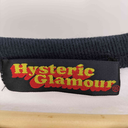 ヒステリックグラマー HYSTERIC GLAMOUR 00S 両面プリント ラグランスリーブ S/S Tシャツ レディース FREE