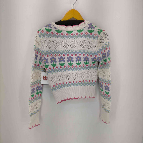 ザラ ZARA paisley cardigan フラワーニットカーディガン レディース import:S