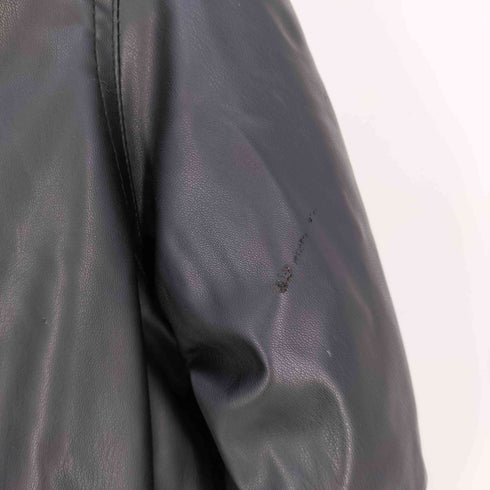 ザラ ZARA フェイクレザー パフジャケット メンズ import:S