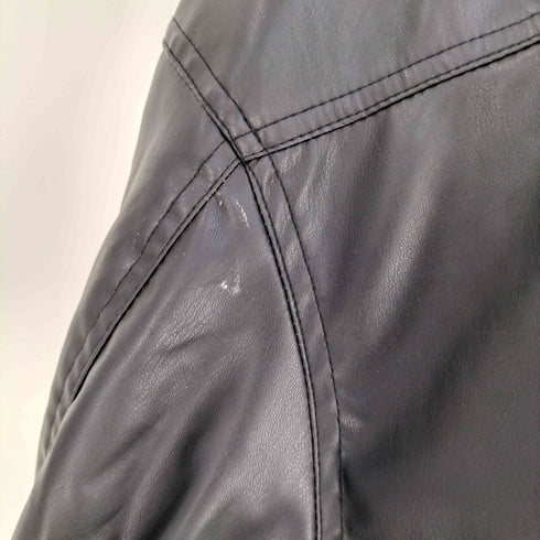 ザラ ZARA フェイクレザー パフジャケット メンズ import:S