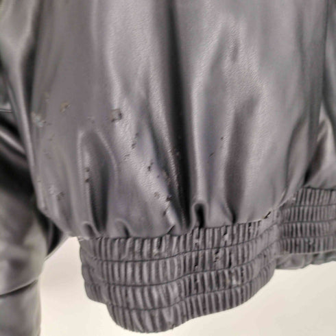 ザラ ZARA フェイクレザー パフジャケット メンズ import:S