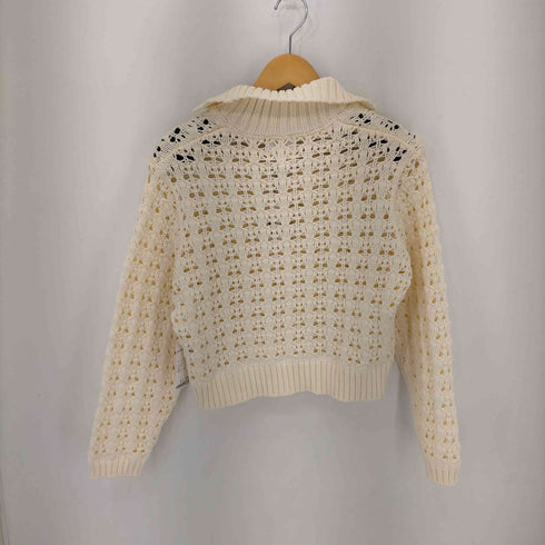 ザラ ZARA クロシェニットポロシャツ レディース 164