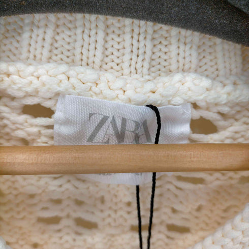 ザラ ZARA クロシェニットポロシャツ レディース 164