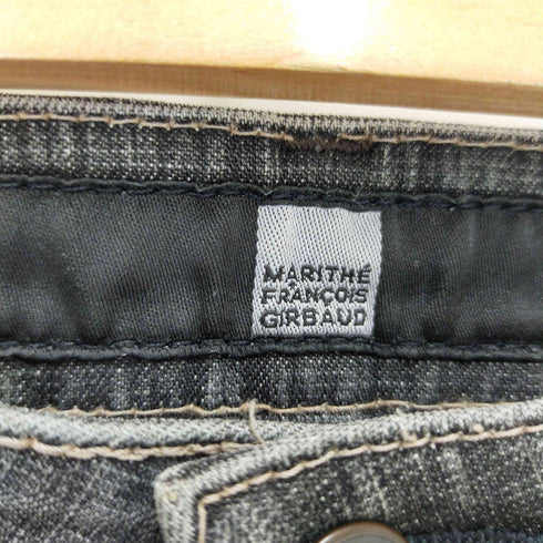 マリテフランソワジルボー MARITHE FRANCOIS GIRBAUD 00S スリット フレアデニムパンツ レディース M