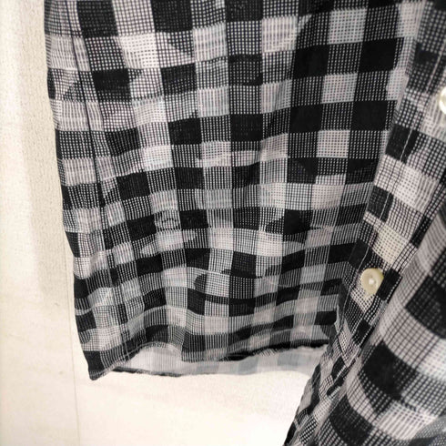 アベイシングエイプ A BATHING APE ワンポイント刺繍BDチェックシャツ メンズ JPN:L