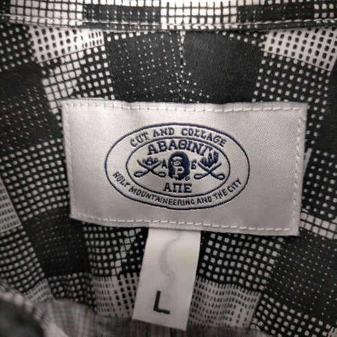 アベイシングエイプ A BATHING APE ワンポイント刺繍BDチェックシャツ メンズ JPN:L