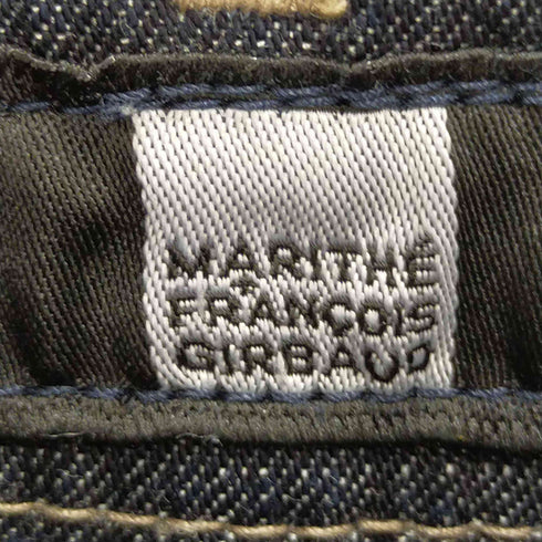 マリテフランソワジルボー MARITHE FRANCOIS GIRBAUD フロントジップギミック フレアデニムパンツ レディース M
