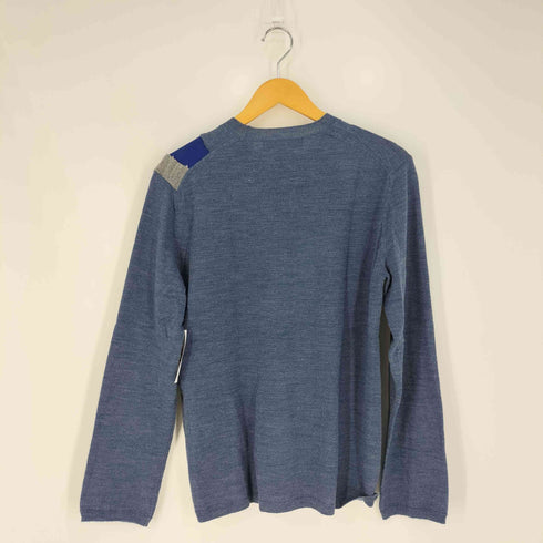 コムデギャルソンオムドゥ COMME des GARCONS HOMME DEUX パッチワーク アクリルウール クルーネックニット メンズ JPN:S