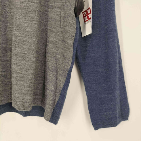 コムデギャルソンオムドゥ COMME des GARCONS HOMME DEUX パッチワーク アクリルウール クルーネックニット メンズ JPN:S