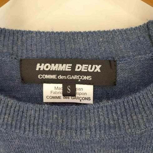 コムデギャルソンオムドゥ COMME des GARCONS HOMME DEUX パッチワーク アクリルウール クルーネックニット メンズ JPN:S