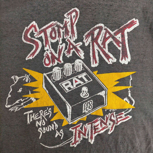 STOMP ON A RAT エフェクター シングルステッチ クルーネックTシャツ メンズ