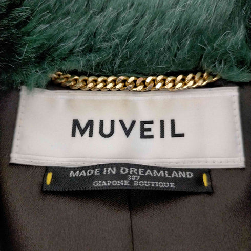 ミュベール MUVEIL レオパードショートファーコート レディース DE:40