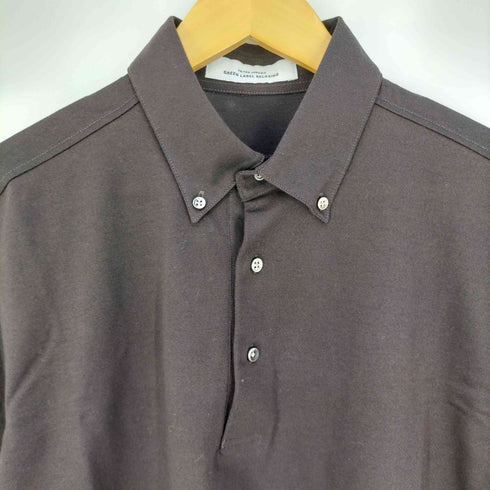 ユナイテッドアローズグリーンレーベルリラクシング UNITED ARROWS green label relaxing DUADRY CLEAN バーズアイ ボタンダウン ポロシャツ 吸水速乾・抗菌 メンズ JPN:L