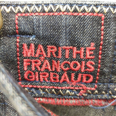 マリテフランソワジルボー MARITHE FRANCOIS GIRBAUD バックレースアップ デザインデニムパンツ レディース M