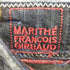 マリテフランソワジルボー MARITHE FRANCOIS GIRBAUD バックレースアップ デザインデニムパンツ レディース M