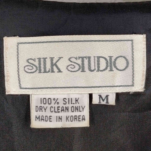 SILK STUDIO シルク100% 総柄 ベスト レディース JPN:M
