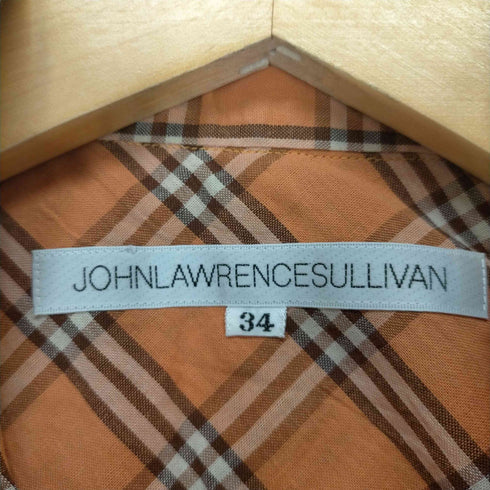 ジョンローレンスサリバン JOHN LAWRENCE SULLIVAN ボタンダウンチェックシャツ レディース JPN:34