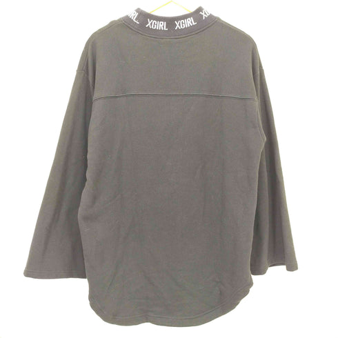 エックスガール X-girl LOGO JACQUARD RIB SWEAT レディース 2