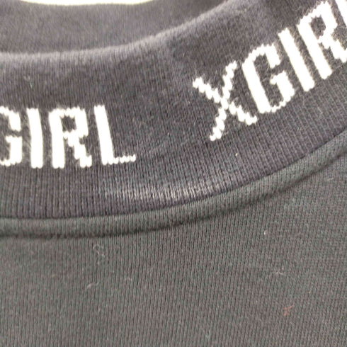 エックスガール X-girl LOGO JACQUARD RIB SWEAT レディース 2