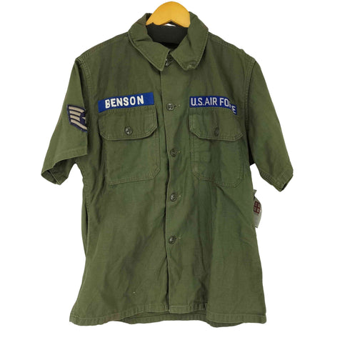 ユーエスアーミー U.S. ARMY 60S ユーティリティシャツ OG 107 COTTON SATTEN ミリタリーシャツ 3rd Type メンズ 15 1/2 32