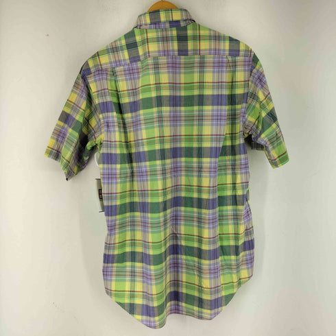 シュミーズラコステ CHEMISE LACOSTE ワンポイントロゴ刺繍 S/S チェックシャツ メンズ JPN:3